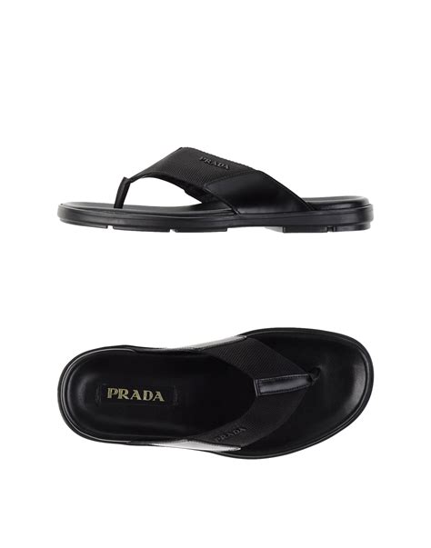 prada thong black|sandal prada original.